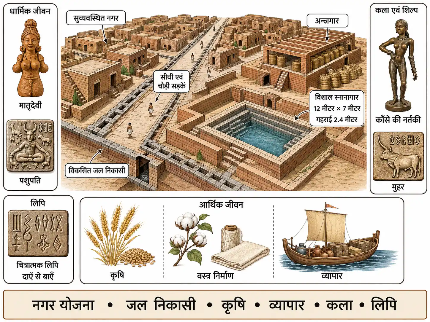 सिंधु घाटी सभ्यता की प्रमुख विशेषताएँ